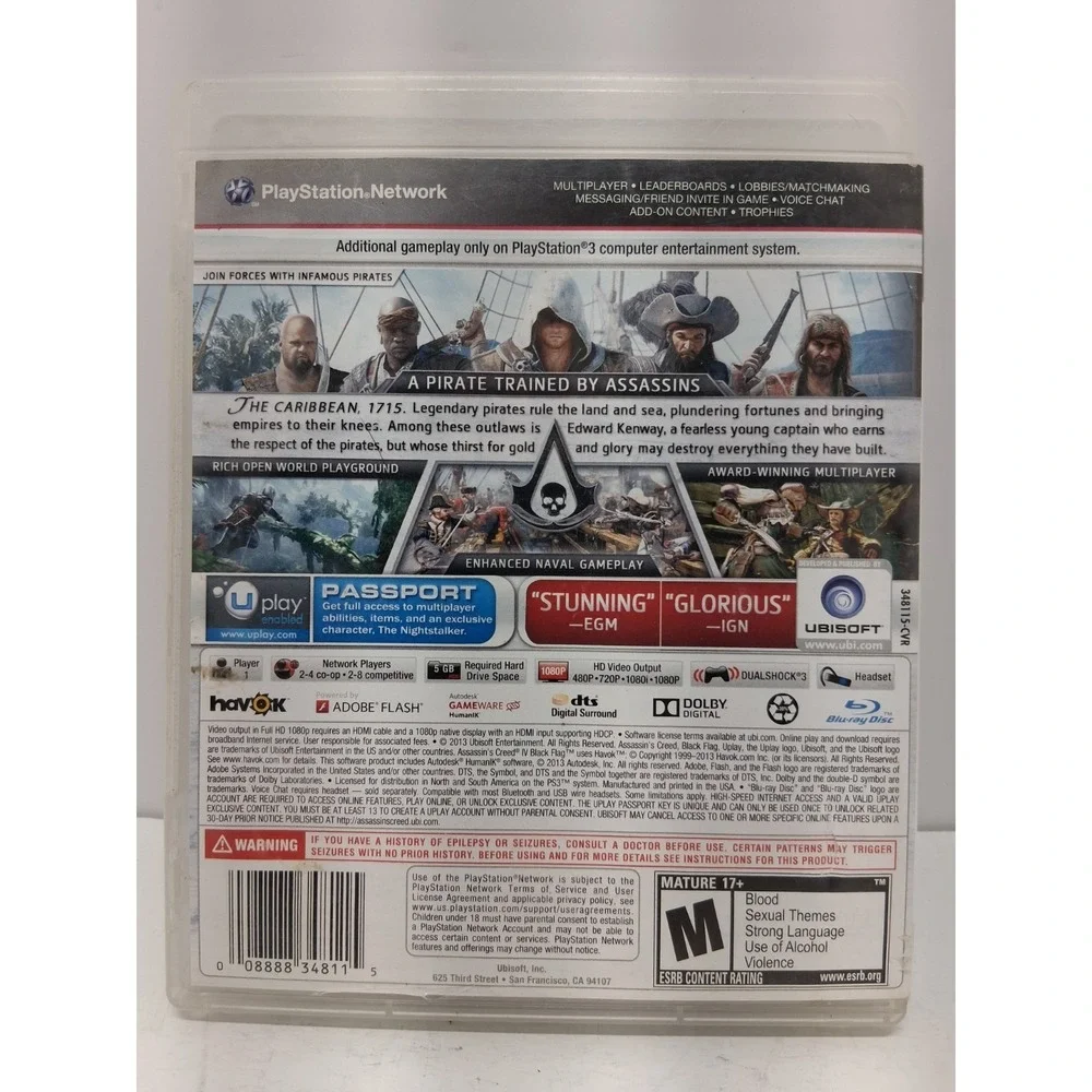 Assassins Creed Black Flag PlayStation 3